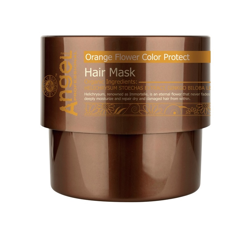 Защитная маска для волос «Сияющий цвет» с цветком апельсина Angel Provence
