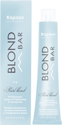Крем-краска для волос с экстрактом жемчуга "Blond Bar" Kapous Professional
