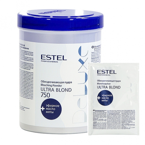 Обесцвечивающая пудра для волос Estel DE LUXE ULTRA BLOND, 750 г