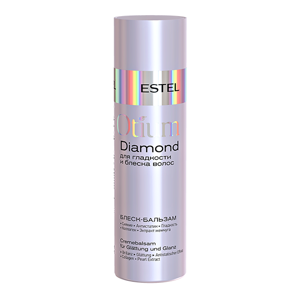 Шелковый бальзам для гладкости и блеска волос, Estel Otium Diamond